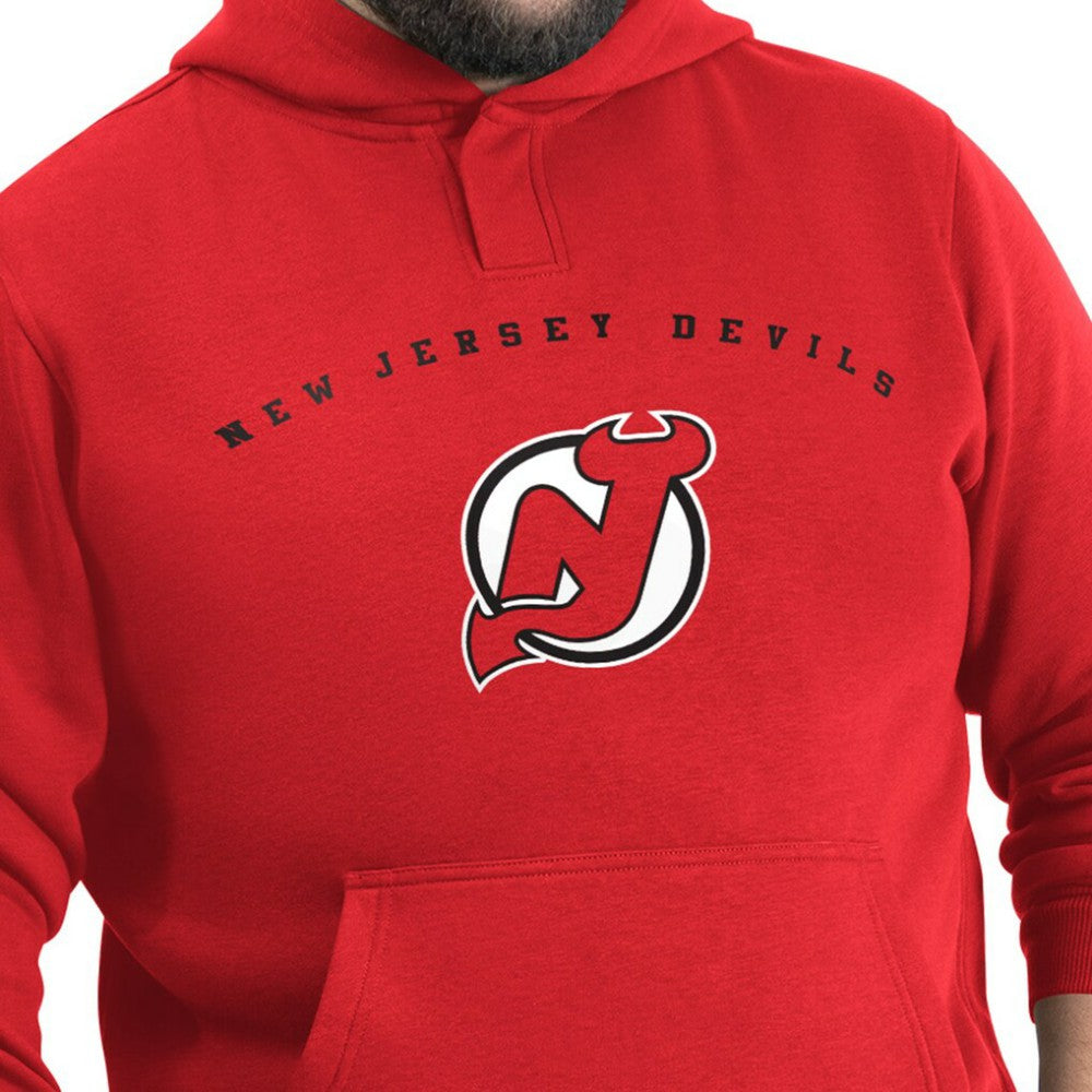 NHL New Jersey Devils G-III Sports by Carl Banks Adaptive Classic Team Arc Fleece Hoodie