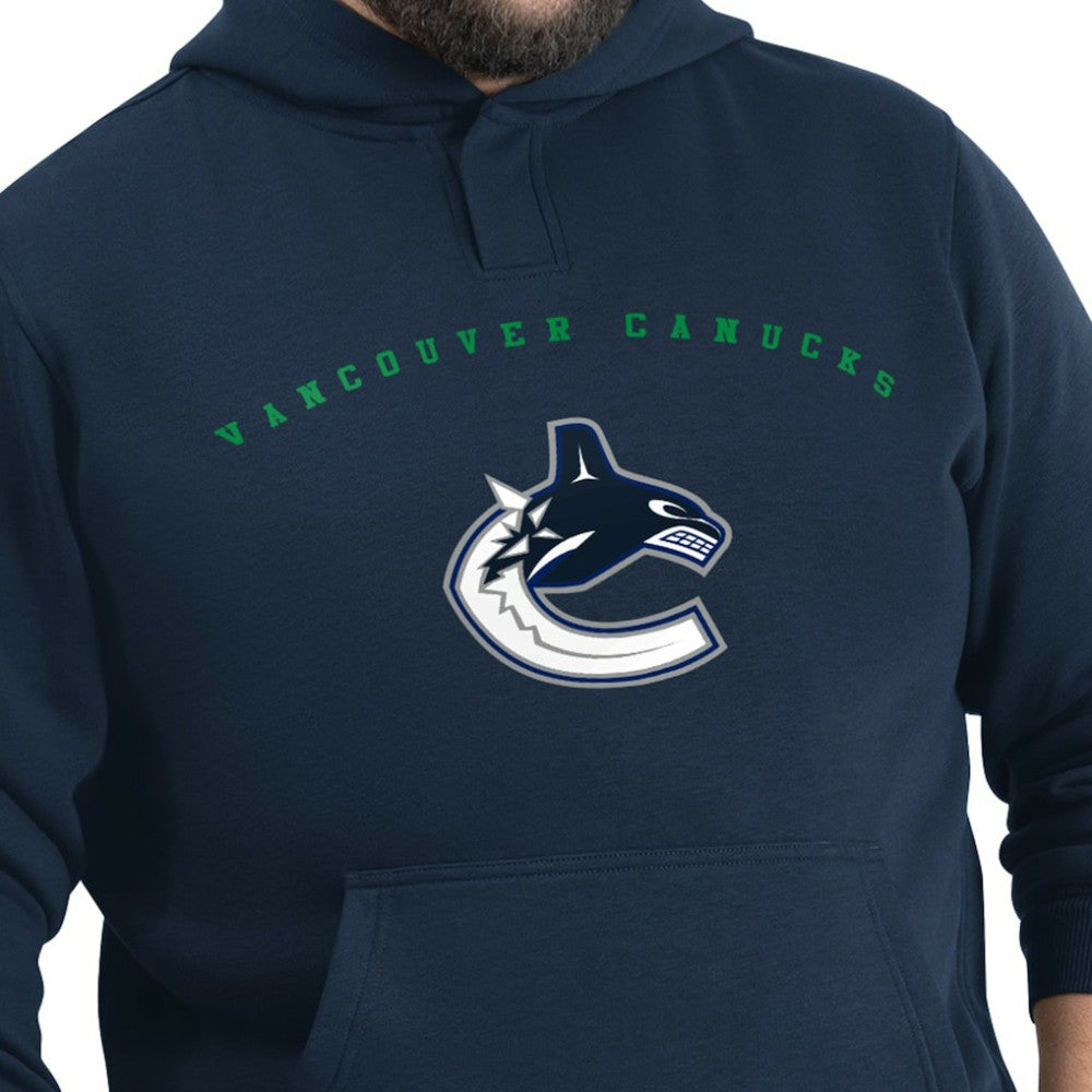 NHL Vancouver Canucks G-III Sports by Carl Banks Adaptive Classic Team Arc Fleece Hoodie