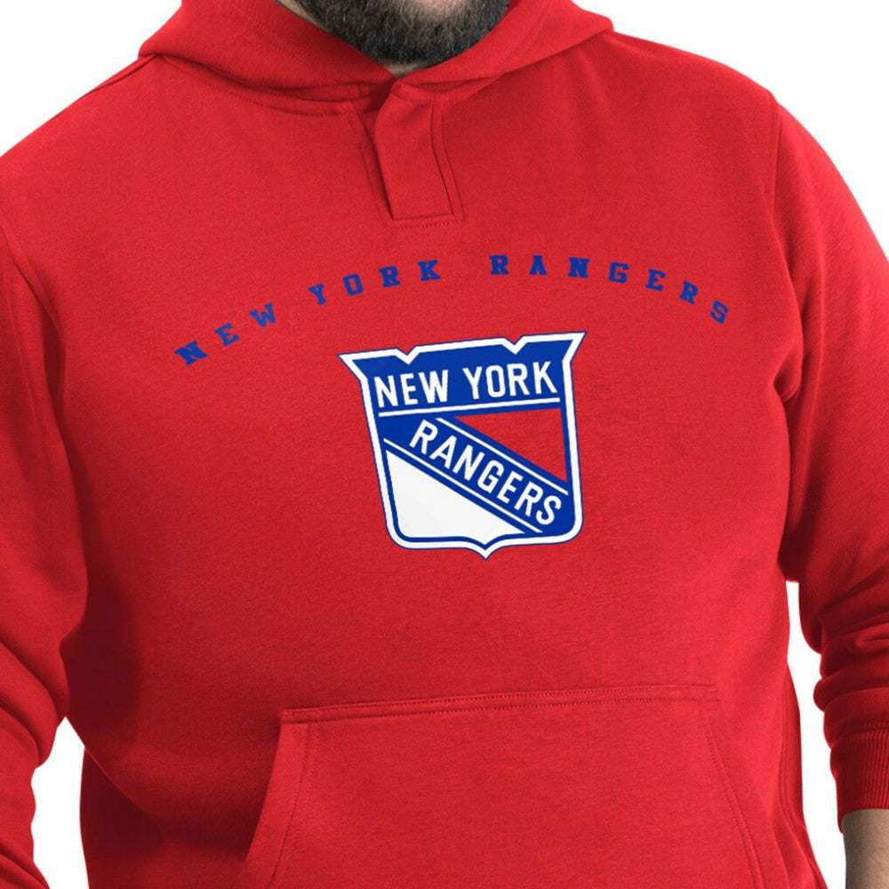 NHL New York Rangers G-III Sports by Carl Banks Adaptive Classic Team Arc Fleece Hoodie