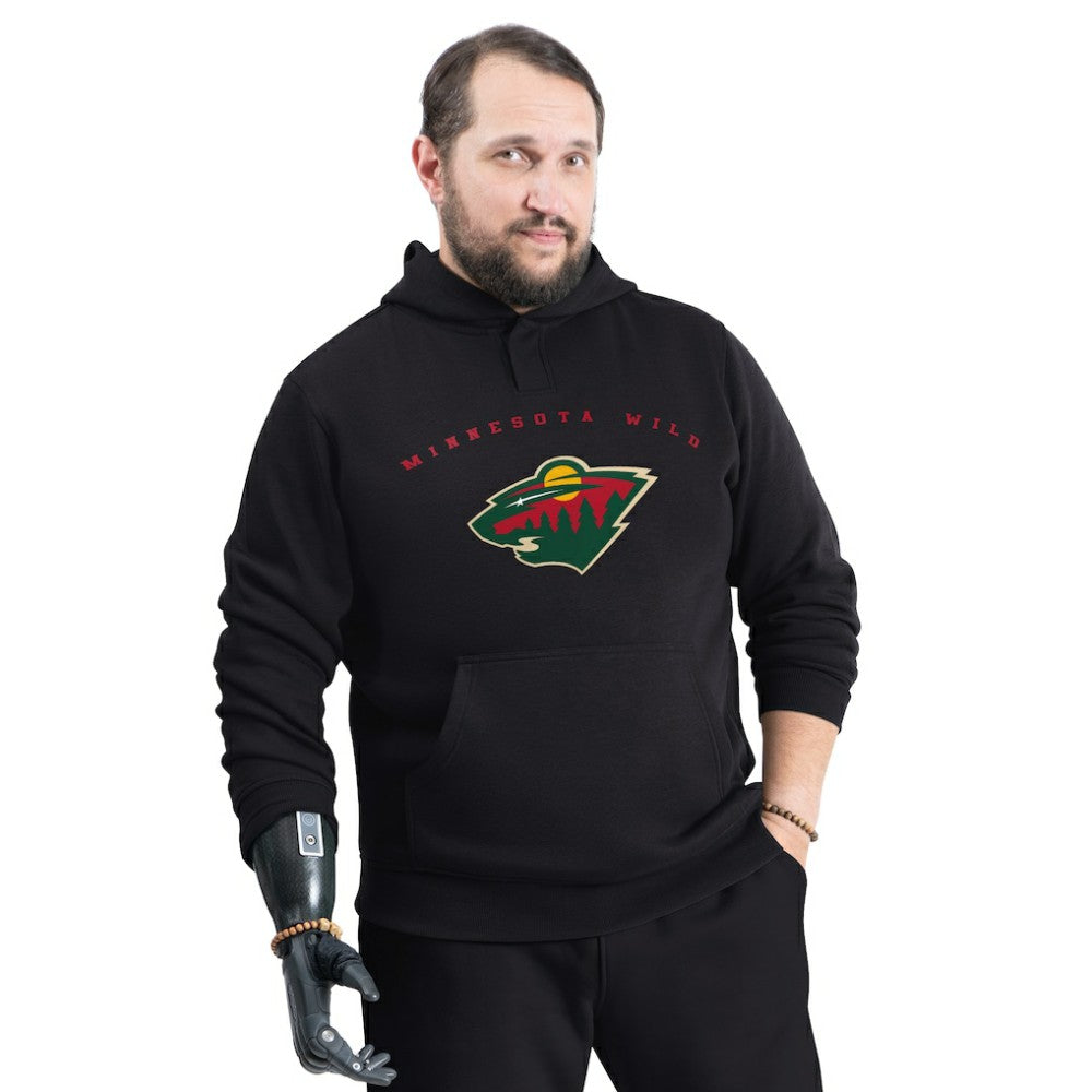 NHL Minnesota Wild G-III Sports by Carl Banks Adaptive Classic Team Arc Fleece Hoodie