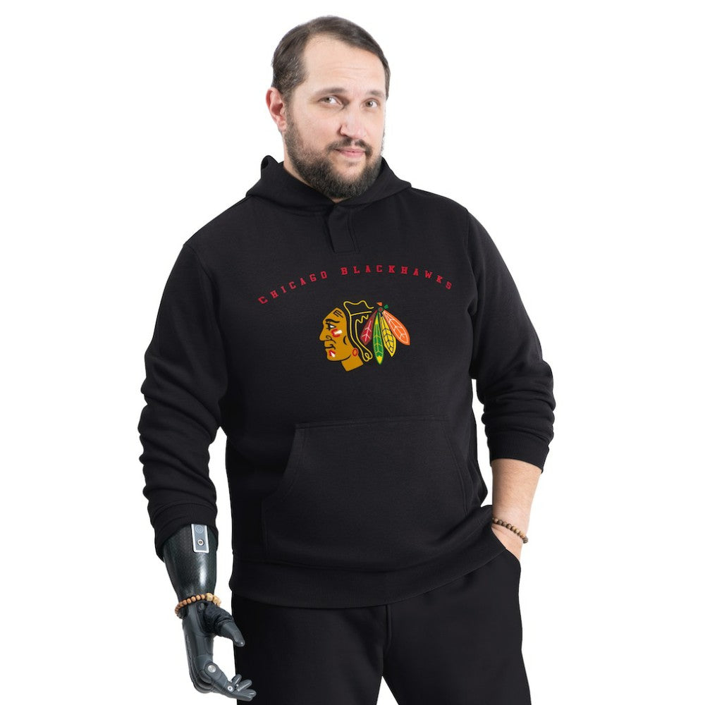 NHL Chicago Blackhawks G-III Sports by Carl Banks Adaptive Classic Team Arc Fleece Hoodie