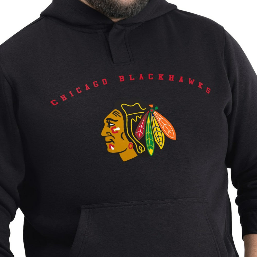 NHL Chicago Blackhawks G-III Sports by Carl Banks Adaptive Classic Team Arc Fleece Hoodie