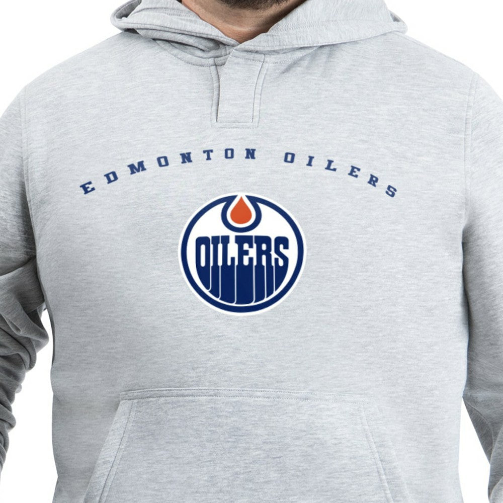 NHL Edmonton Oilers G-III Sports by Carl Banks Adaptive Classic Team Arc Fleece Hoodie