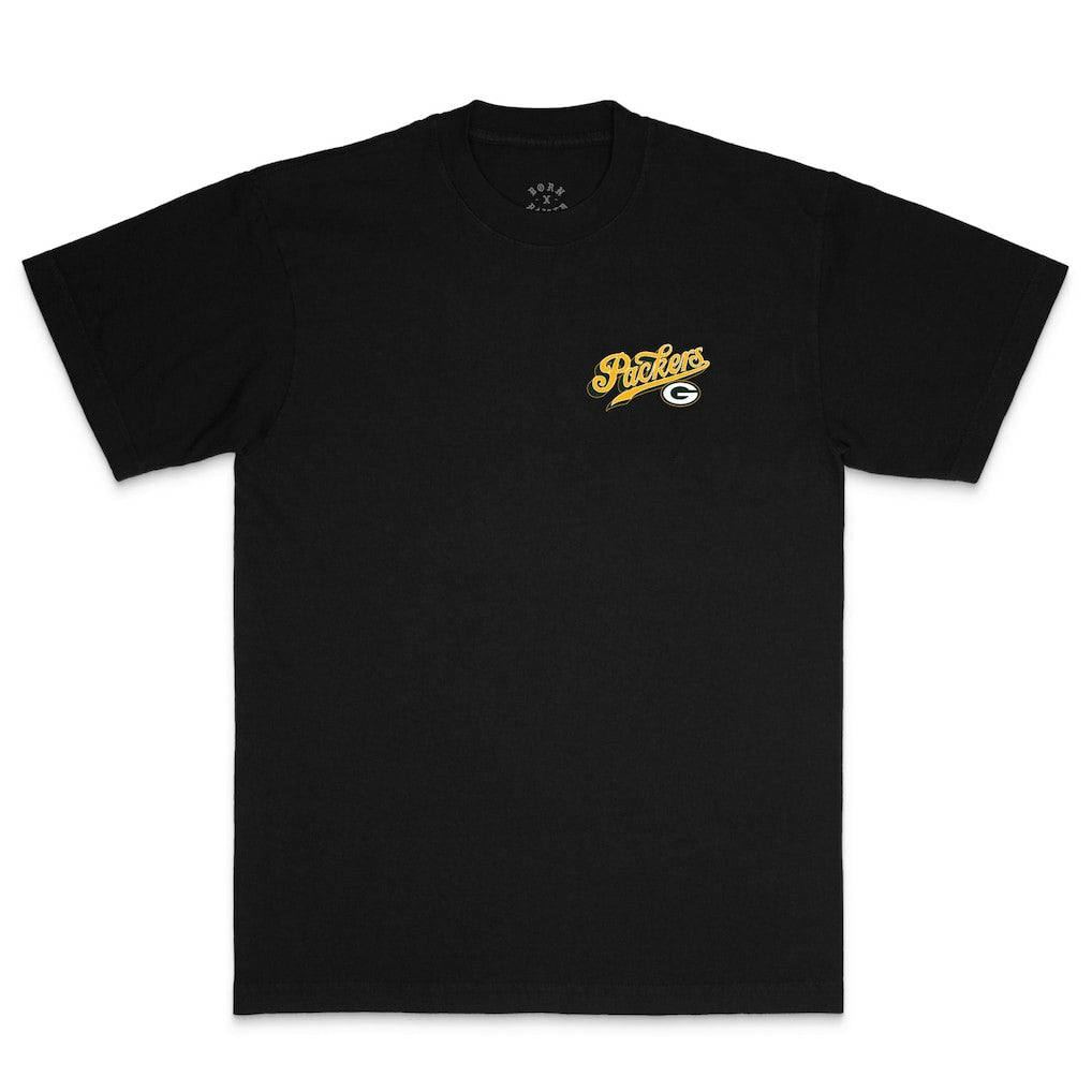 Born x Raised Unisex Pro Script T-Shirt - Green Bay Packers T-shirts