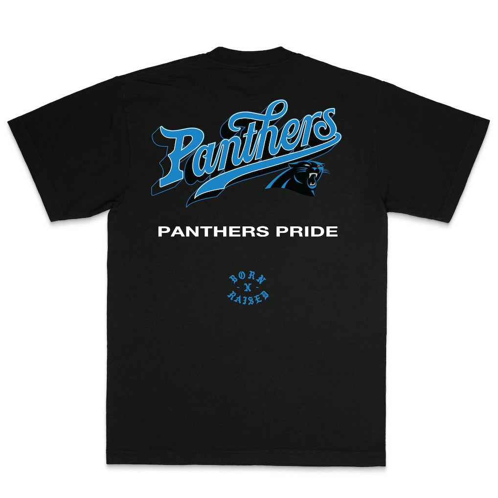 Born x Raised Unisex Pro Script T-Shirt - Carolina Panthers T-shirts