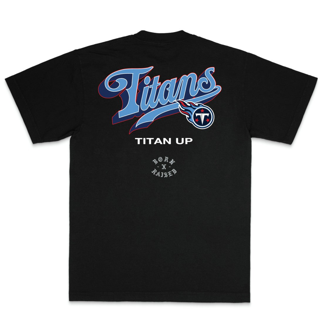Born x Raised Unisex Pro Script T-Shirt - Tennessee Titans T-shirts