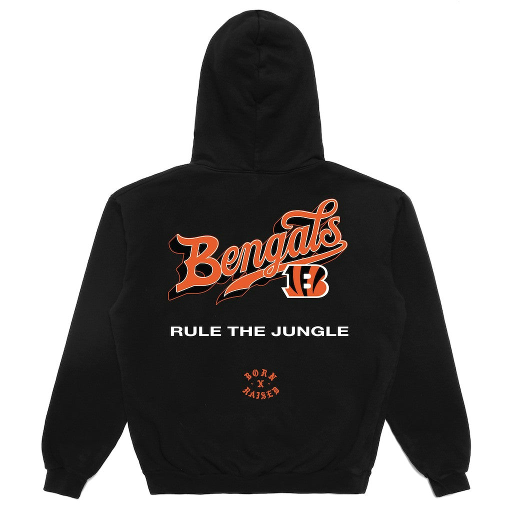 Born x Raised Unisex Pro Script Hoodie - Cincinnati Bengals Hoodies
