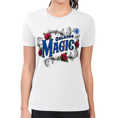 Orlando Magic G-III 4Her by Carl Banks Women's Super-Slim Fit Lightweight Roses Crew Neck T-Shirt