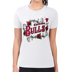 Chicago Bulls G-III 4Her by Carl Banks Women's Super-Slim Fit Lightweight Roses Crew Neck T-Shirt sale