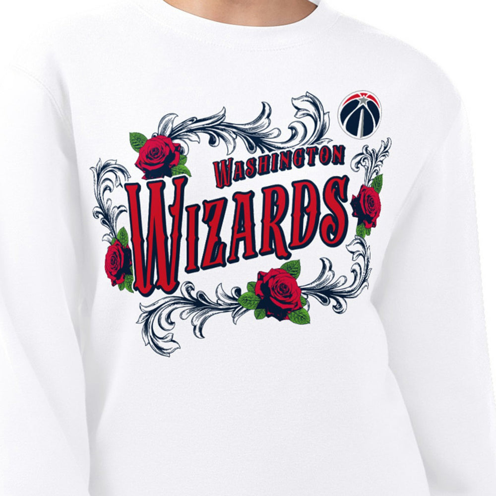 Washington Wizards G-III 4Her by Carl Banks Women's Roses Fleece Tri-Blend Sweatshirt