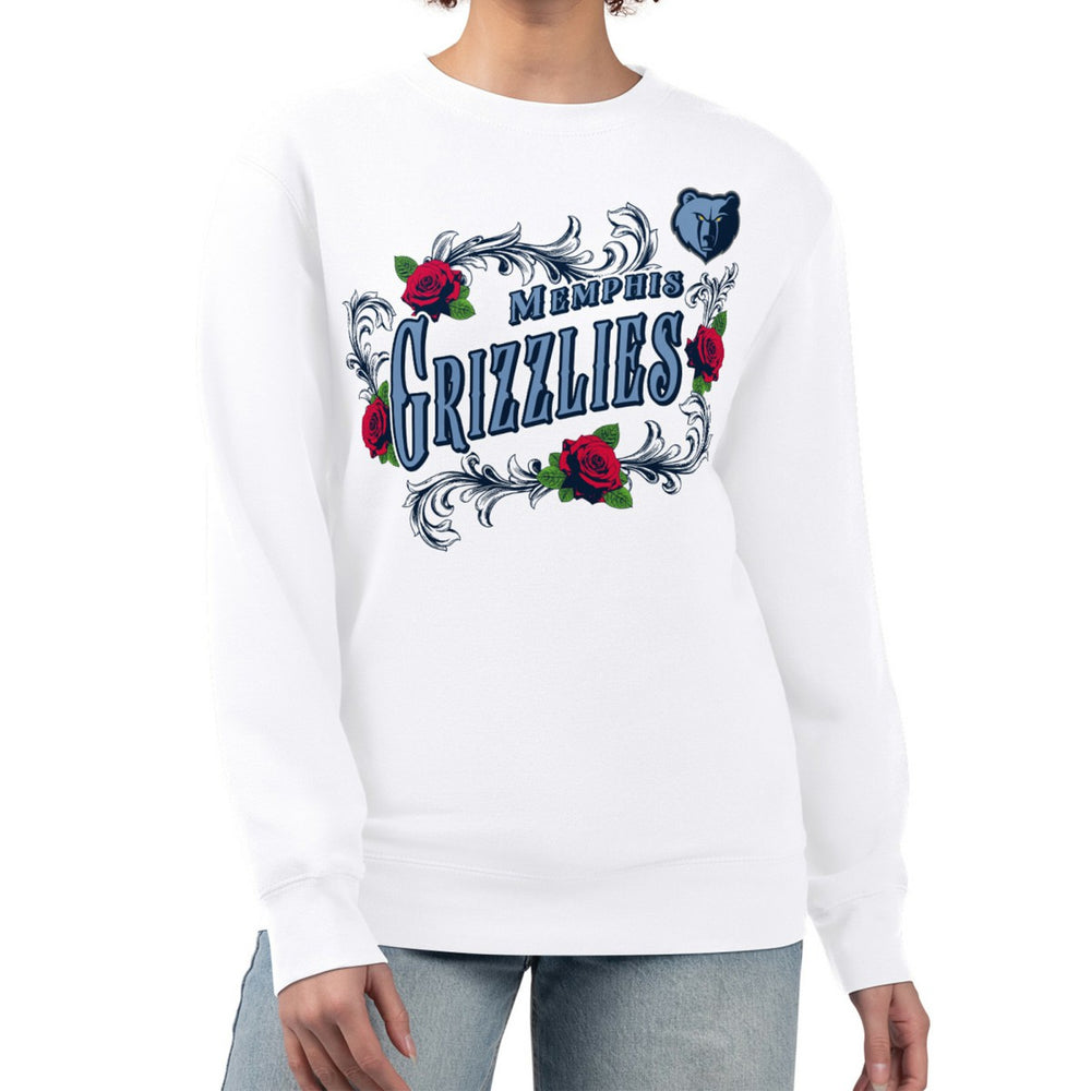Memphis Grizzlies G-III 4Her by Carl Banks Women's Roses Fleece Tri-Blend Sweatshirt