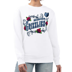 Memphis Grizzlies G-III 4Her by Carl Banks Women's Roses Fleece Tri-Blend Sweatshirt