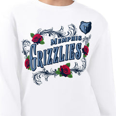 Memphis Grizzlies G-III 4Her by Carl Banks Women's Roses Fleece Tri-Blend Sweatshirt