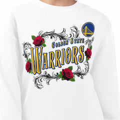 Golden State Warriors G-III 4Her by Carl Banks Women's Roses Fleece Tri-Blend Sweatshirt sale