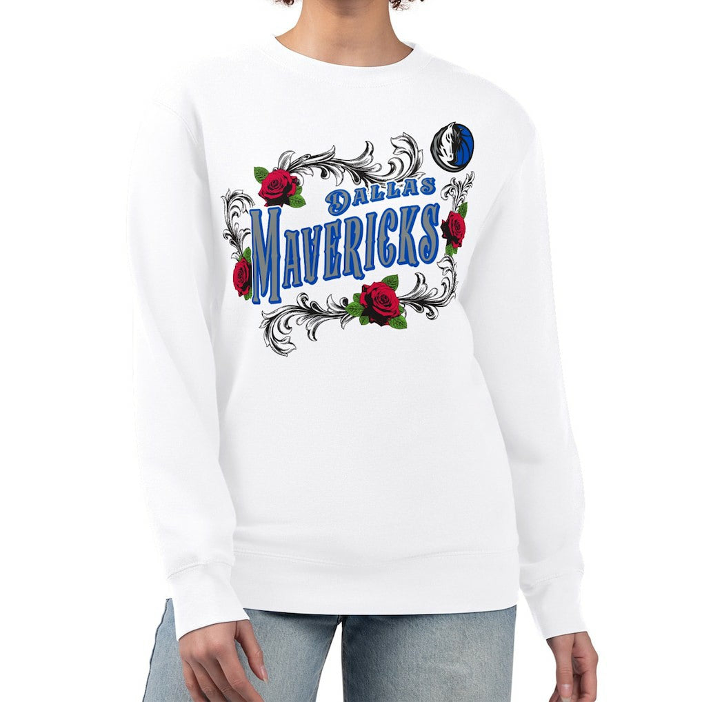 Dallas Mavericks G-III 4Her by Carl Banks Women's Roses Fleece Tri-Blend Sweatshirt sale