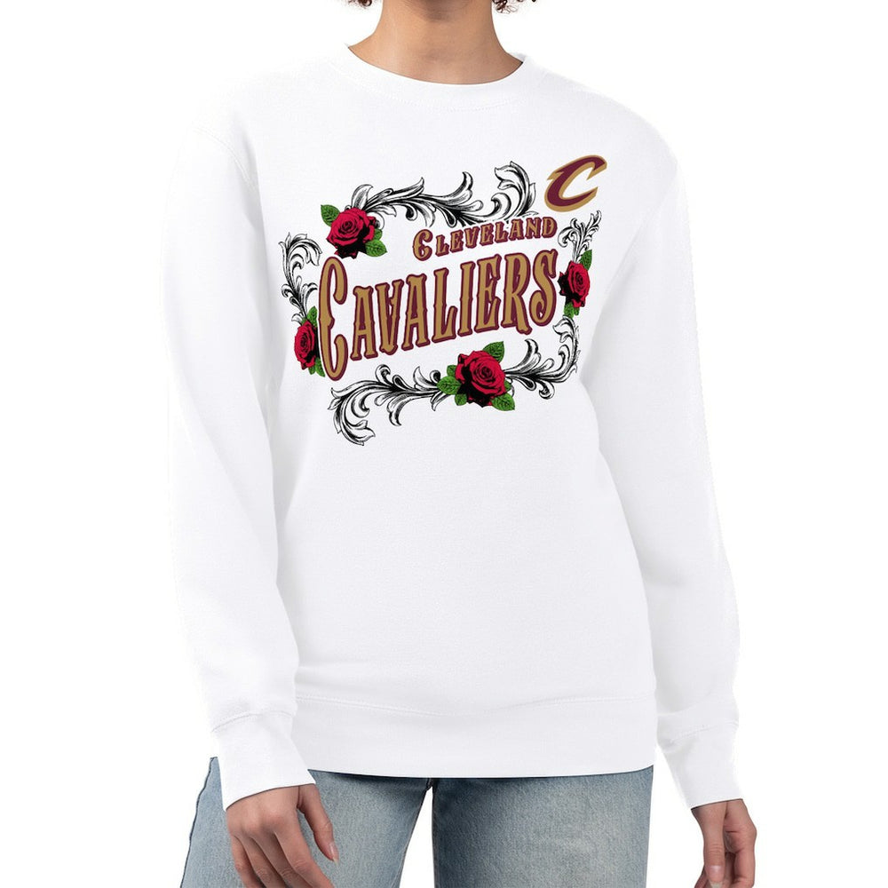 Cleveland Cavaliers G-III 4Her by Carl Banks Women's Roses Fleece Tri-Blend Sweatshirt sale