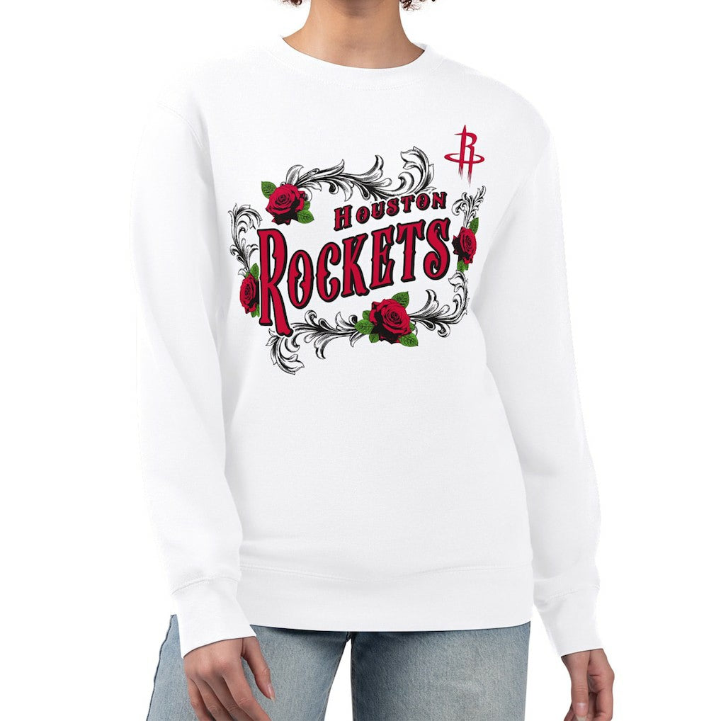 Houston Rockets G-III 4Her by Carl Banks Women's Roses Fleece Tri-Blend Sweatshirt sale