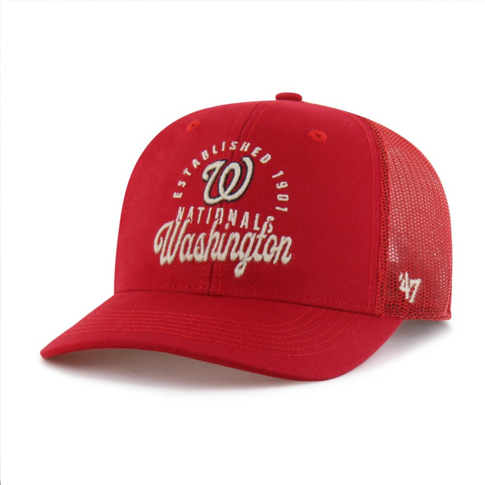 Red Washington Nationals '47 Pitstop Trucker Adjustable Hat