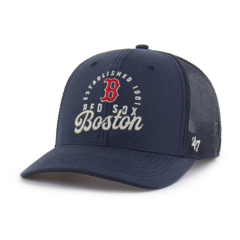 Navy Boston Red Sox '47 Pitstop Trucker Adjustable Hat