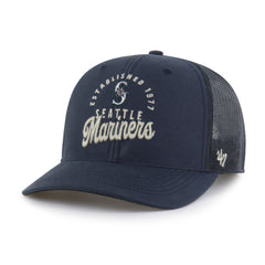 Navy Seattle Mariners '47 Pitstop Trucker Adjustable Hat