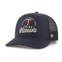 Navy Minnesota Twins '47 Pitstop Trucker Adjustable Hat