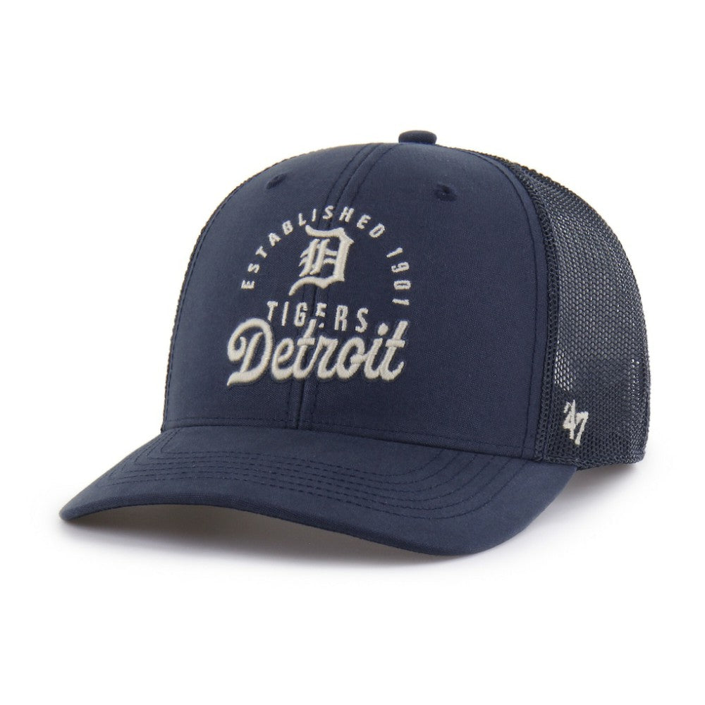 Navy Detroit Tigers '47 Pitstop Trucker Adjustable Hat