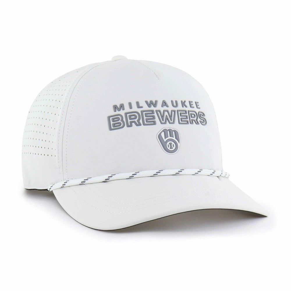 White Milwaukee Brewers '47 Forward Vault Hitch Adjustable Hat