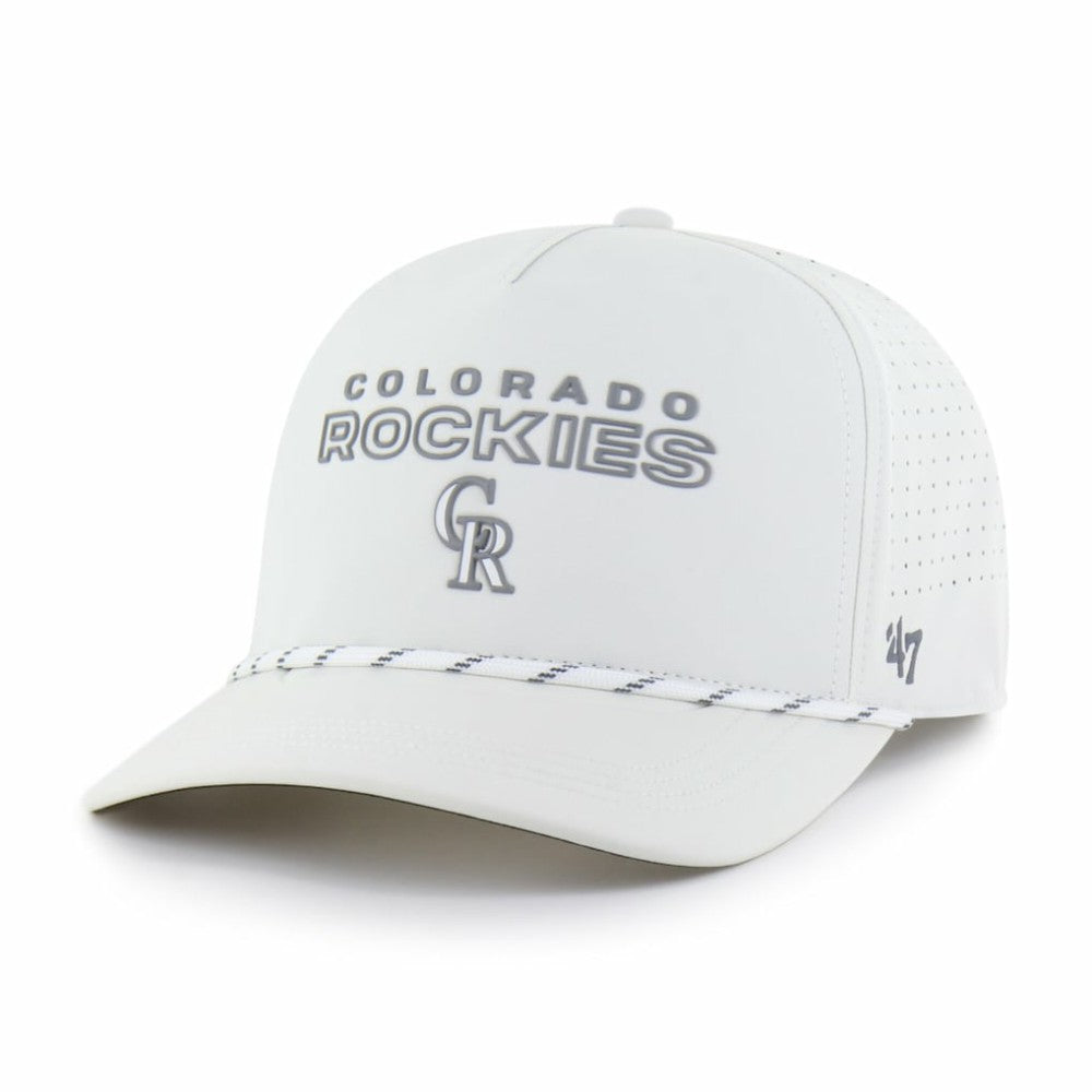 White Colorado Rockies '47 Forward Vault Hitch Adjustable Hat