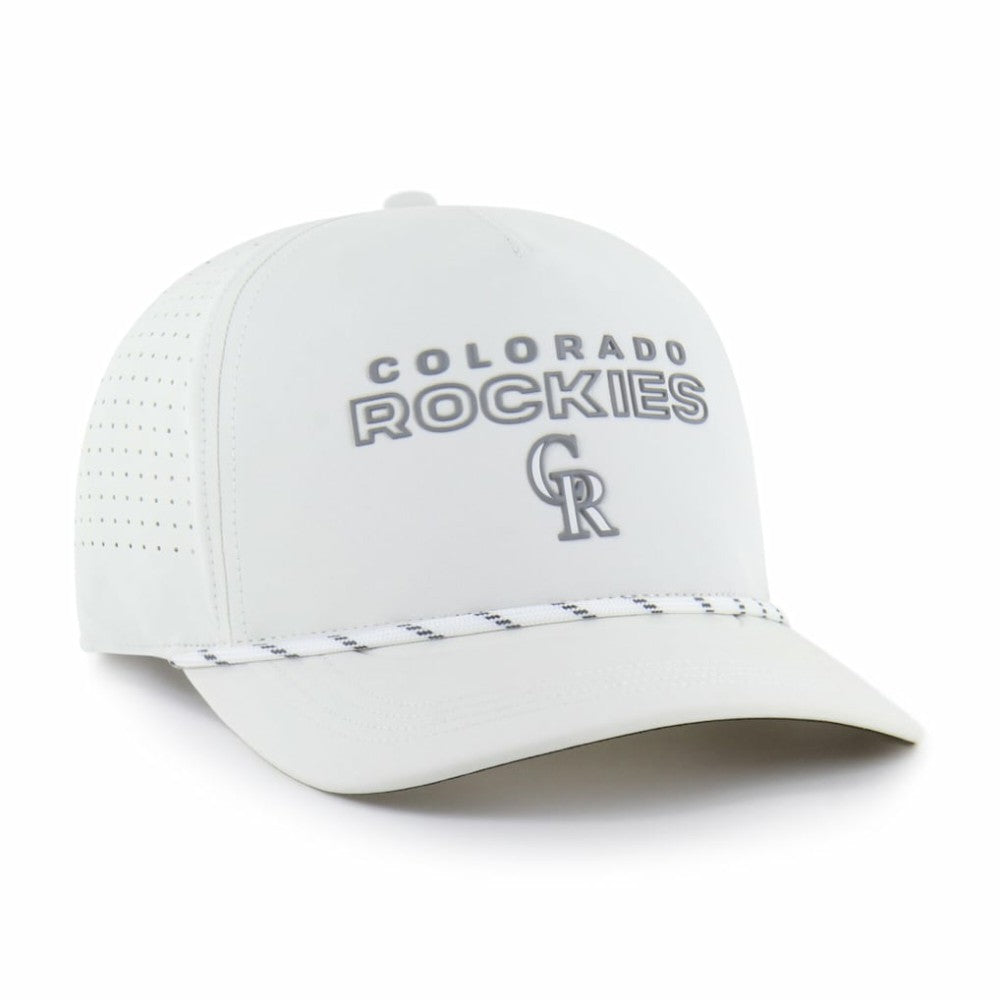 White Colorado Rockies '47 Forward Vault Hitch Adjustable Hat