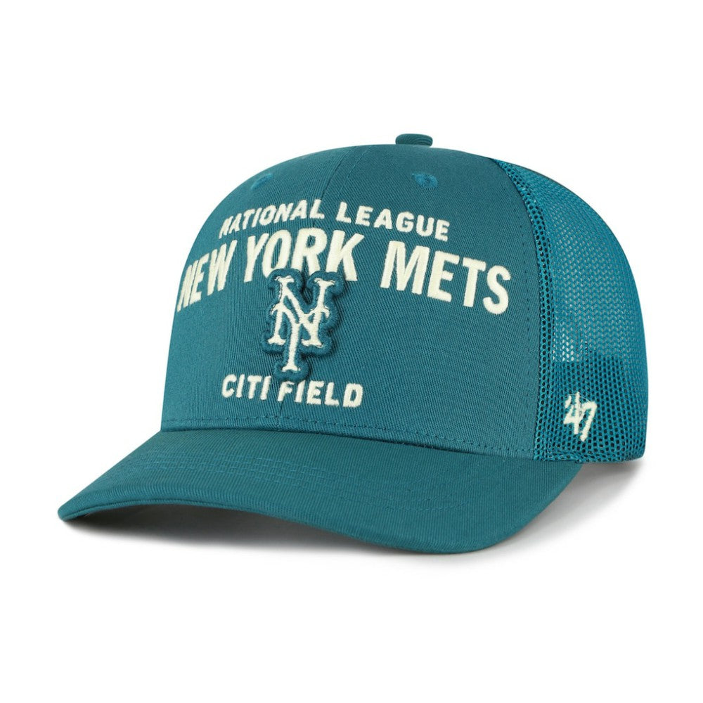 Teal New York Mets '47 Contemporary Hitch Adjustable Trucker Hat