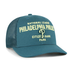 Teal Philadelphia Phillies '47 Contemporary Hitch Adjustable Trucker Hat