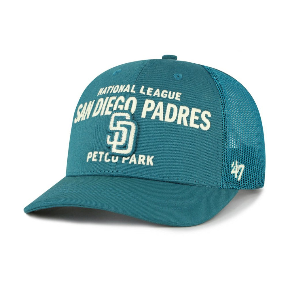 Teal San Diego Padres '47 Contemporary Hitch Adjustable Trucker Hat