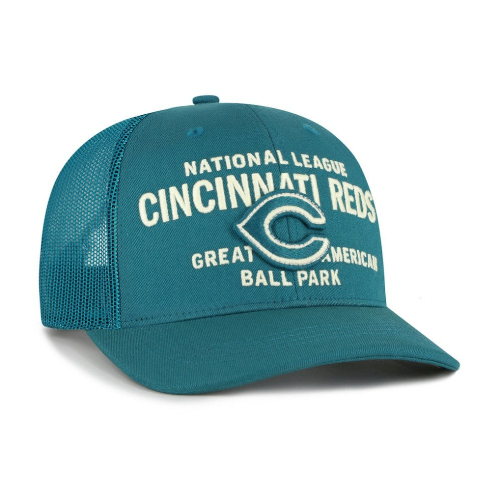 Teal Cincinnati Reds '47 Contemporary Hitch Adjustable Trucker Hat