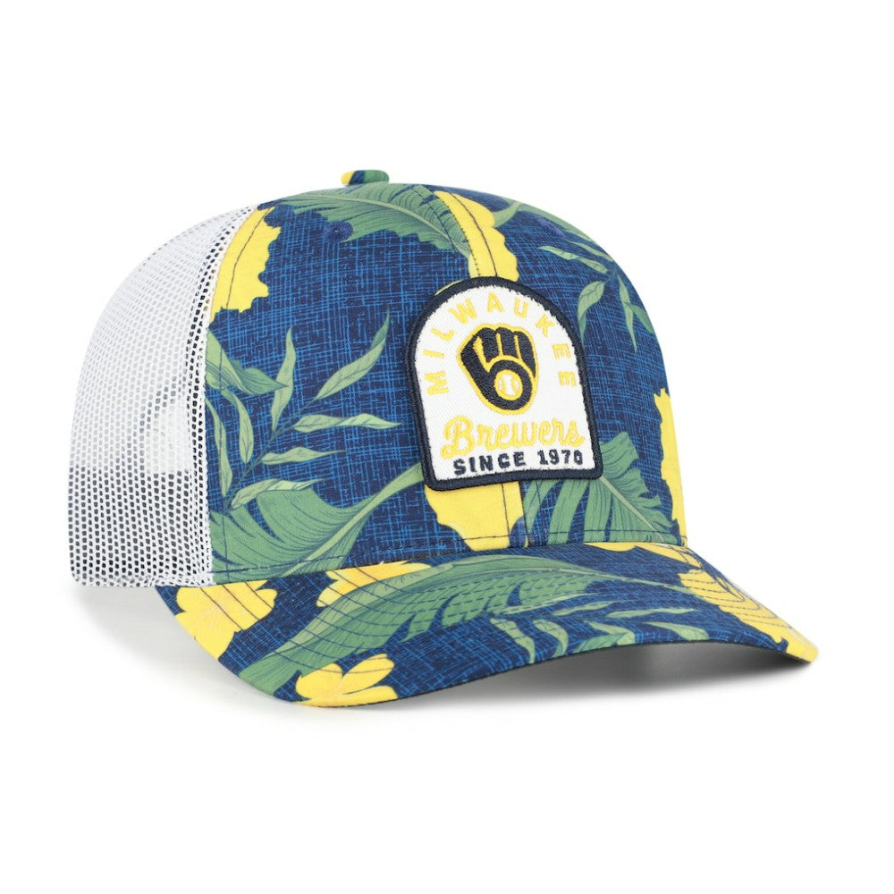 Navy Milwaukee Brewers '47 Beachside Adjustable Trucker Hat