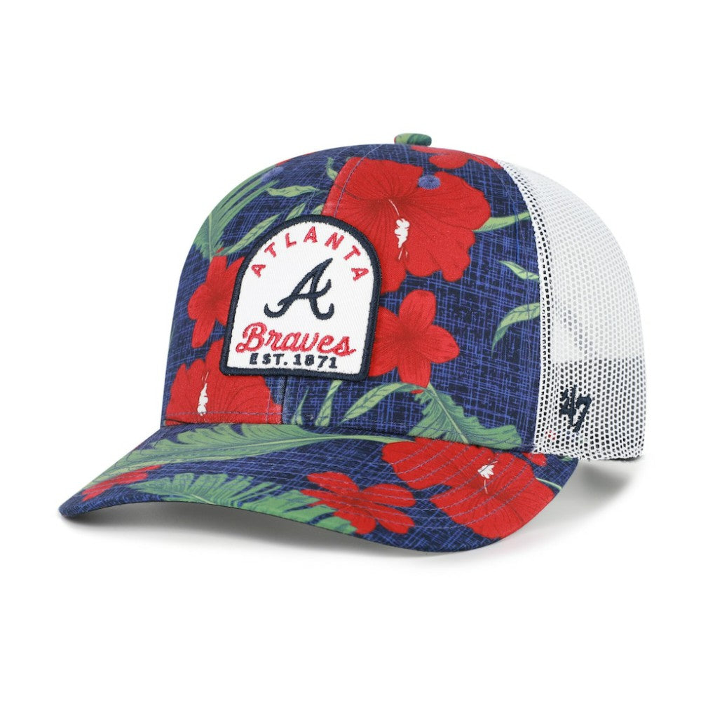 Navy Atlanta Braves '47 Beachside Adjustable Trucker Hat