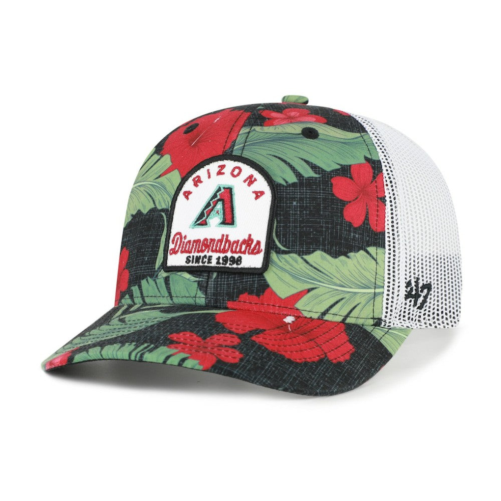 Black Arizona Diamondbacks '47 Beachside Adjustable Trucker Hat