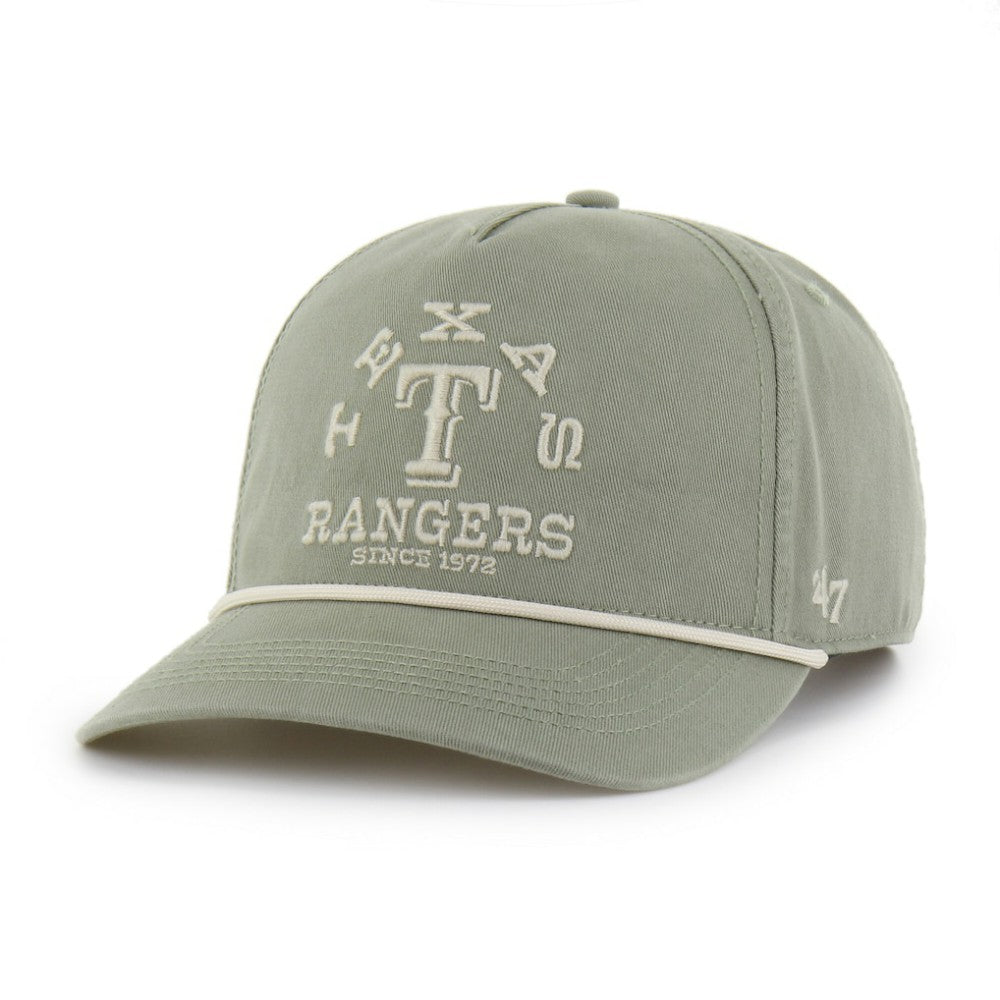 Olive Texas Rangers '47 Canyon Ranchero Hitch Adjustable Hat