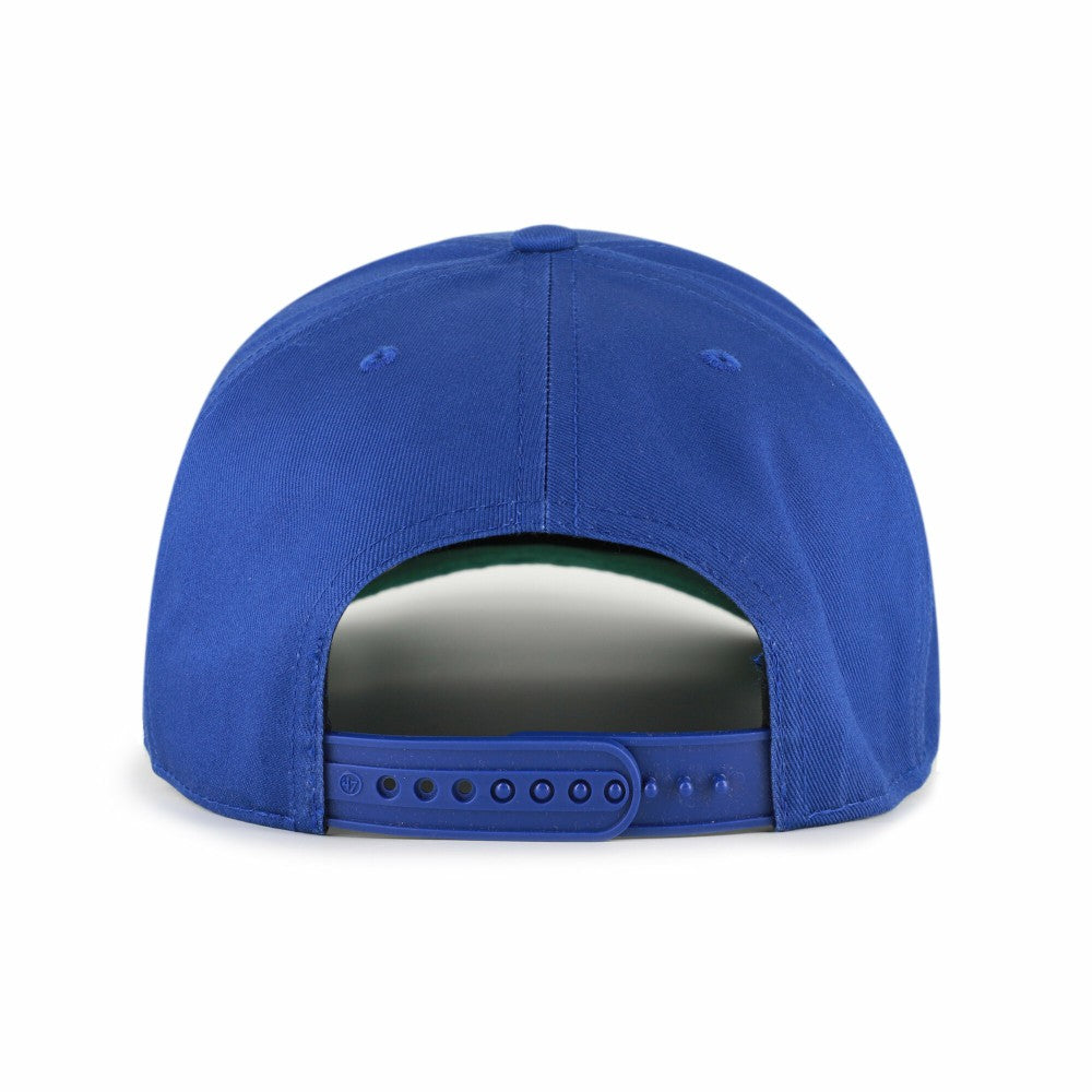 Royal/Brown Milwaukee Brewers '47 Cooperstown Break Wood Suede Hitch Adjustable Hat