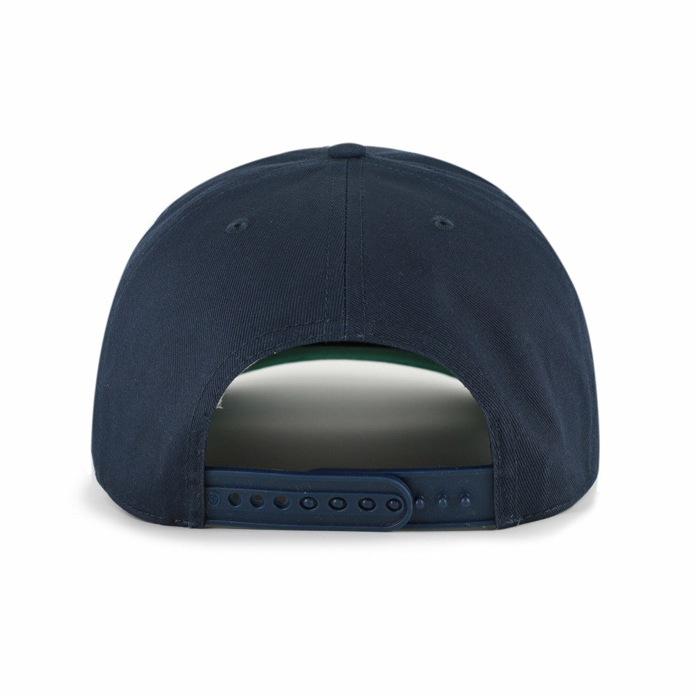 Navy/Brown Minnesota Twins '47 Cooperstown Break Wood Suede Hitch Adjustable Hat