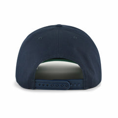 Navy/Brown Minnesota Twins '47 Cooperstown Break Wood Suede Hitch Adjustable Hat