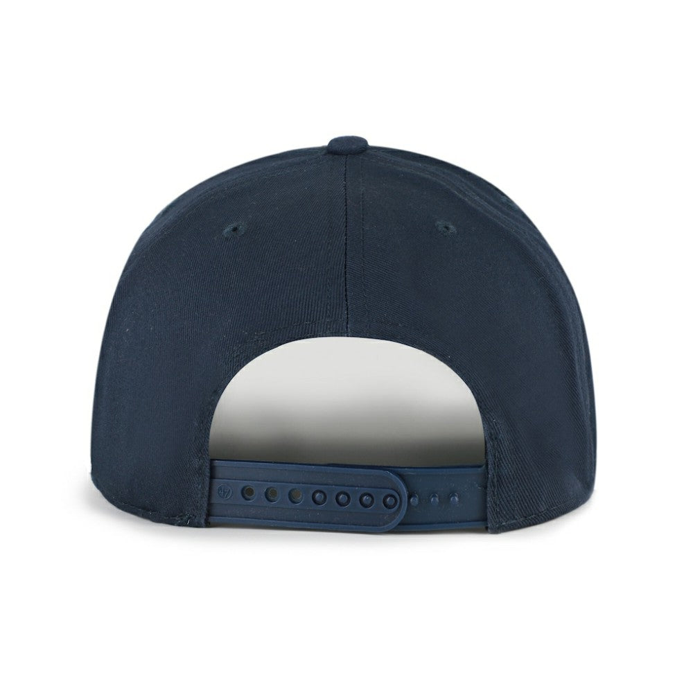Navy/Brown Detroit Tigers '47 Cooperstown Break Wood Suede Hitch Adjustable Hat