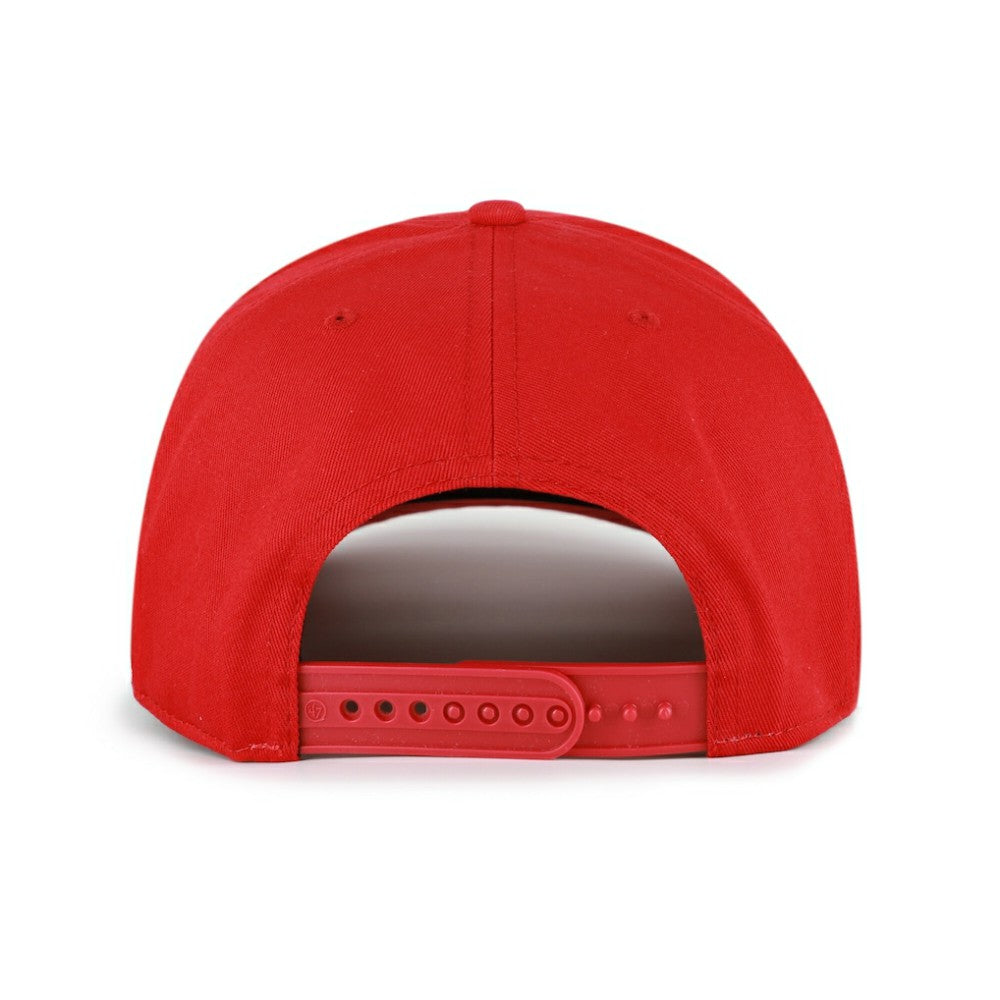 Red/Brown Cincinnati Reds '47 Cooperstown Break Wood Suede Hitch Adjustable Hat