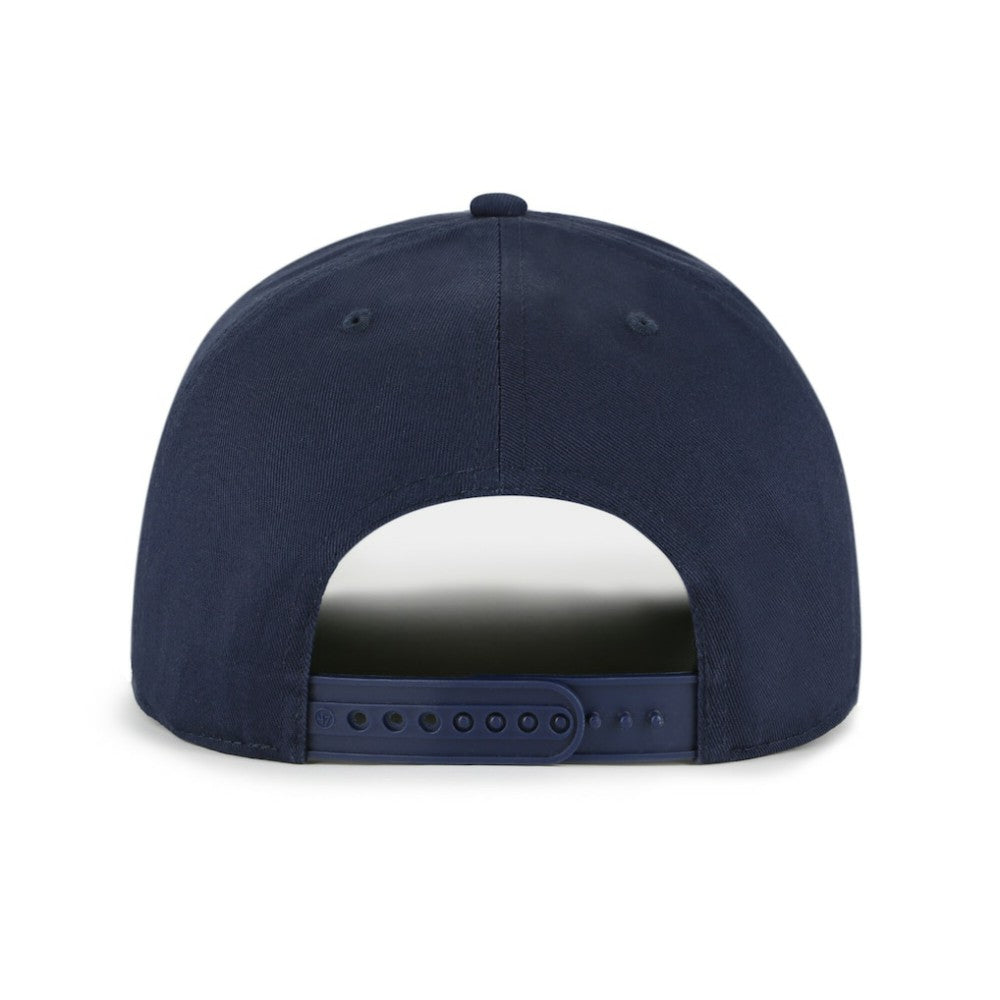 Navy/Brown Boston Red Sox '47 Cooperstown Break Wood Suede Hitch Adjustable Hat
