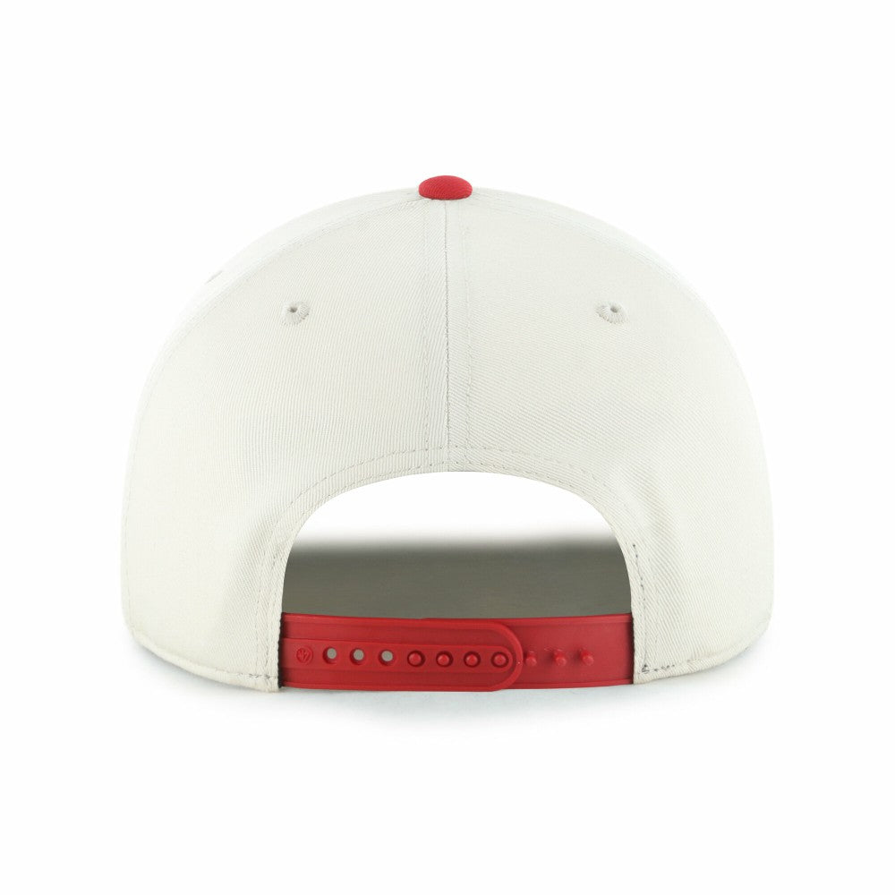 Natural/Red Los Angeles Angels '47 Frame Out Hitch Adjustable Hat