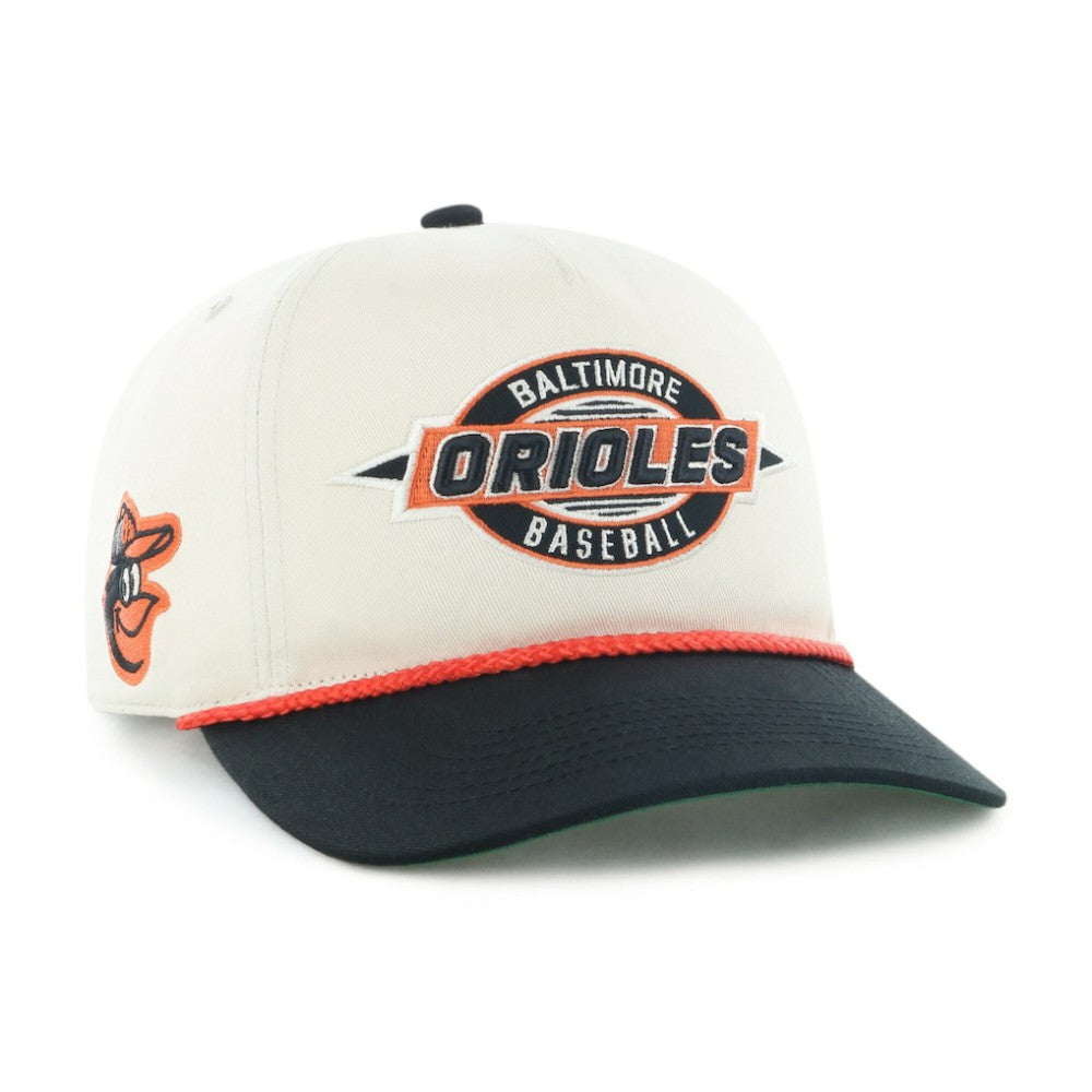 Natural/Black Baltimore Orioles '47 Frame Out Hitch Adjustable Hat