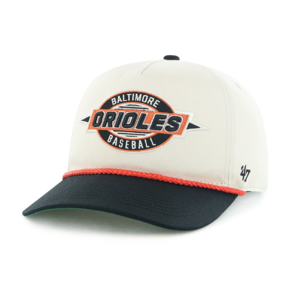 Natural/Black Baltimore Orioles '47 Frame Out Hitch Adjustable Hat