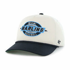 Natural Miami Marlins '47 Frame Out Hitch Adjustable Hat