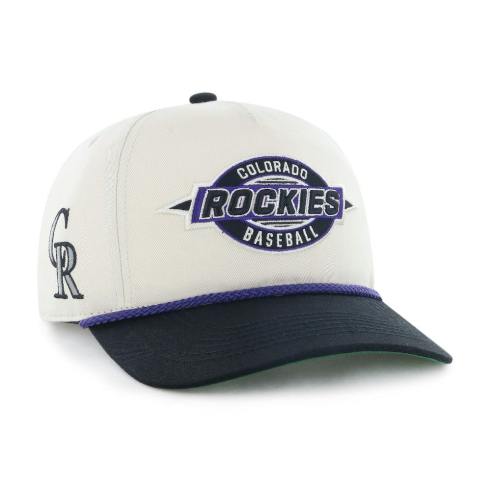 Natural/Black Colorado Rockies '47 Frame Out Hitch Adjustable Hat