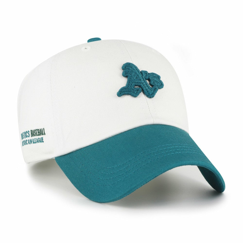 White/Teal Athletics '47 Contemporary Tonal Clean Up Adjustable Hat