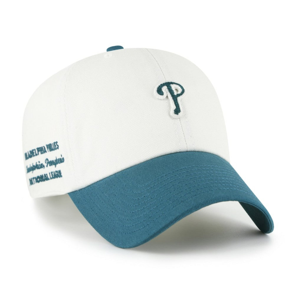 White/Teal Philadelphia Phillies '47 Contemporary Tonal Clean Up Adjustable Hat